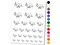 Jumping Running Rabbit Temporary Tattoo Water Resistant Fake Body Art Set Collection